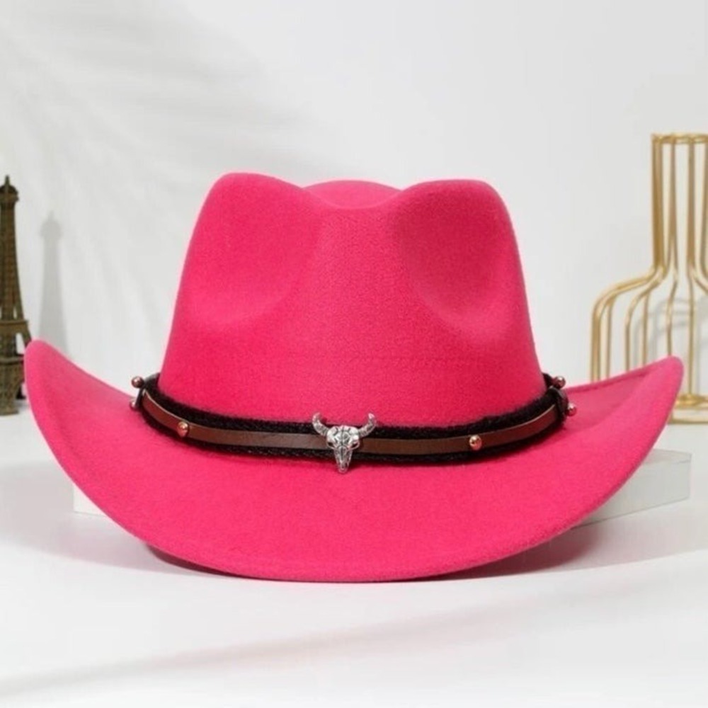 Hot pink Cowboy Hat Barbie Core Howry Western
